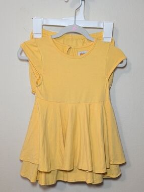 Well Dressed Wolf Omi Jo Yellow Magic Tunic Set Tiered Top + Bloomers Girls 24M